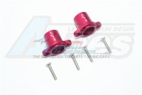 GPM Racing Team Losi Baja Rey Aluminium Rear Axle Adapters - 6Pcs Set Red
