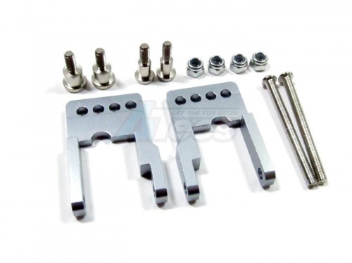 GPM Racing Tamiya CC01 Aluminum Rear Damper Mount - 1set Gun Metal