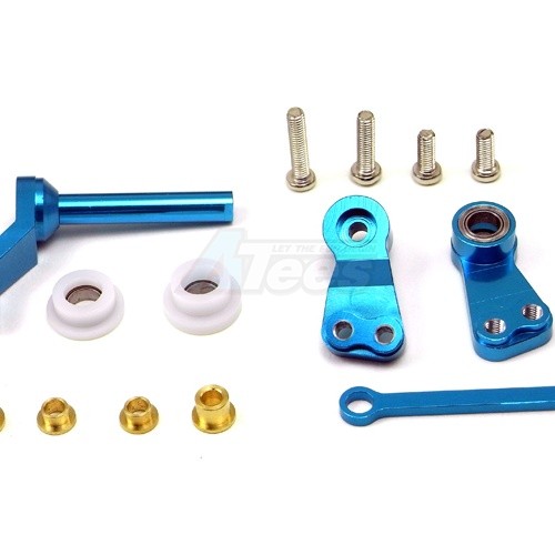 GPM Racing Tamiya CC01 Aluminum Steering Assembly - 1set Blue