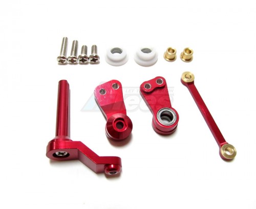 GPM Racing Tamiya CC01 Aluminum Steering Assembly - 1set Red