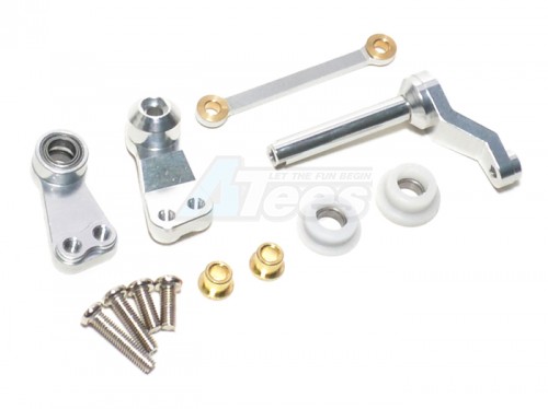 GPM Racing Tamiya CC01 Aluminum Steering Assembly - 1set Silver