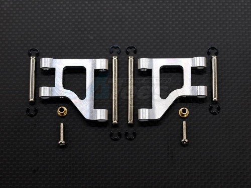 GPM Racing Tamiya CC01 Aluminum Front Lower Suspension Arm - 1 Pair Silver