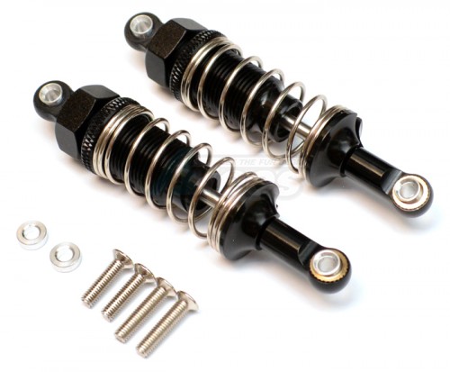 GPM Racing Tamiya CC01 Nylon Front Ball Top Damper (70MM) With Aluminum Body & Ball Ends – 1Pair Set Black