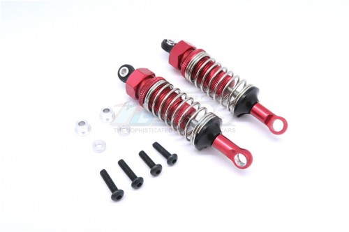 GPM Racing Tamiya CC01 Nylon Rear Ball Top Damper (70MM) With Aluminum Body & Ball Ends – 1Pair Set Red