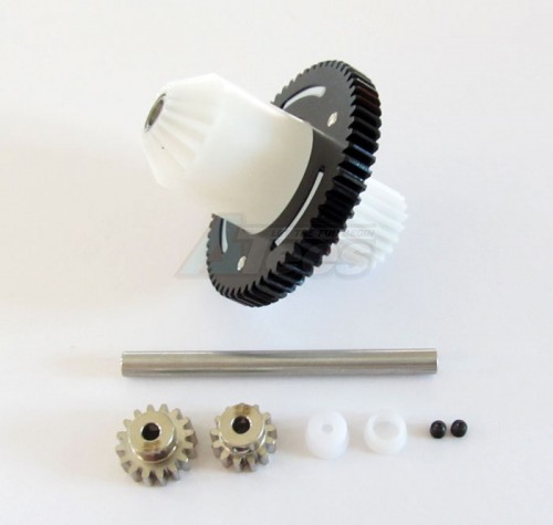 GPM Racing Tamiya CC01 Aluminum Motor Gear Set 4 Pcs Black