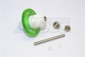 GPM Racing Tamiya CC01 Aluminum Motor Gear Set 4 Pcs Green