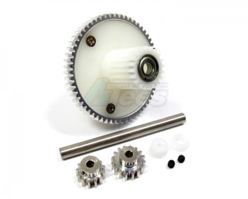 GPM Racing Tamiya CC01 Aluminum Motor Gear Set 4 Pcs Silver