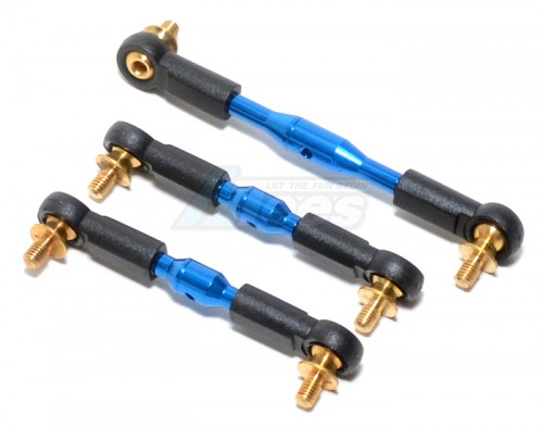 GPM Racing Tamiya CC01 Aluminum Tie Rod For Servo & Steering 3 Pieces Set Blue