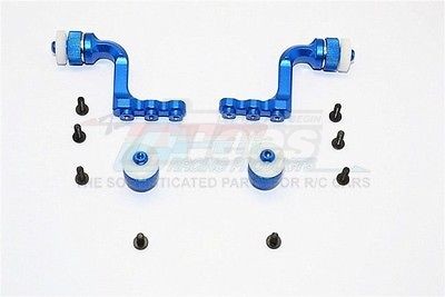 GPM Racing Tamiya CC01 Aluminium Front+Rear Magnet Body Mount For Cc01 Mitsubishi Pajero -1Set Blue