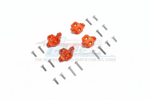 GPM Racing Tamiya CC02 Aluminium Center Axle Mount Set For Suspension Links - 20Pcs Set Orange