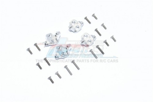 GPM Racing Tamiya CC02 Aluminium Center Axle Mount Set For Suspension Links - 20Pcs Set Silver
