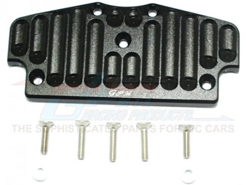 GPM Racing Tamiya CC01 Aluminium Front Bumper Mount - 8Pcs Set Black