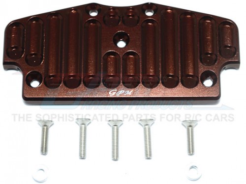 GPM Racing Tamiya CC01 Aluminium Front Bumper Mount - 8Pcs Set Brown
