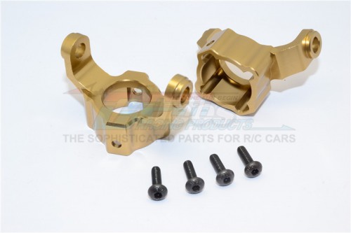 GPM Racing HPI Crawler King Aluminium Front/Rear Knuckle Arm - 1Pr Set Titanium