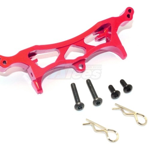 GPM Racing HPI Crawler King Aluminium Front/Rear Shock Tower - 1Pc Set Red