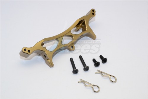 GPM Racing HPI Crawler King Aluminium Front/Rear Shock Tower - 1Pc Set Titanium