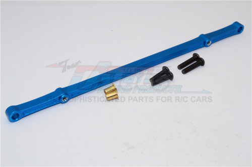 GPM Racing HPI Crawler King Aluminium Front/Rear Steering Tie Rod - 1Pc Set Blue