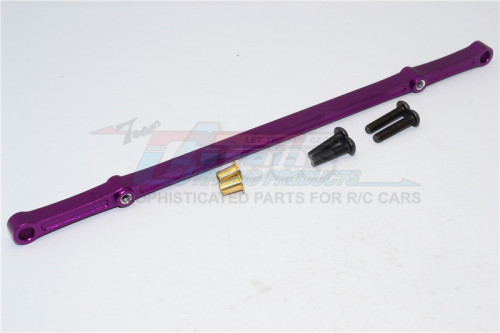 GPM Racing HPI Crawler King Aluminium Front/Rear Steering Tie Rod - 1Pc Set Purple