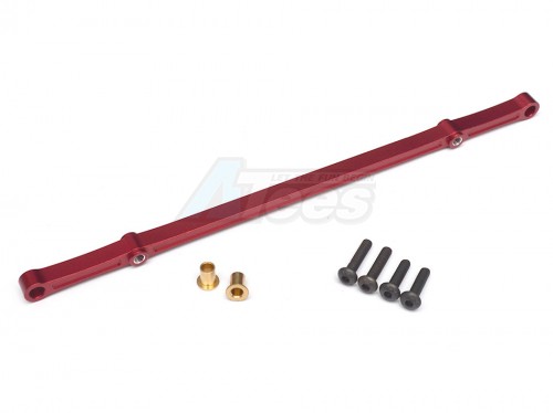 GPM Racing HPI Crawler King Aluminium Front/Rear Steering Tie Rod - 1Pc Set Red