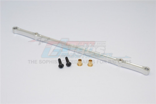 GPM Racing HPI Crawler King Aluminium Front/Rear Steering Tie Rod - 1Pc Set Silver