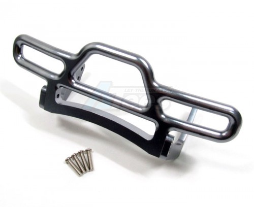 GPM Racing Tamiya CR01 Aluminum Front Bumper - 1set Gun Metal
