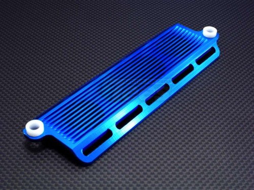 GPM Racing Tamiya CR01 Aluminum Battery Holder - 1 Piece Blue