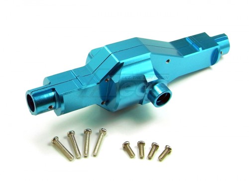 GPM Racing Tamiya CR01 Aluminum Front Or Rear Axle Case - 2 Pieces Set Blue