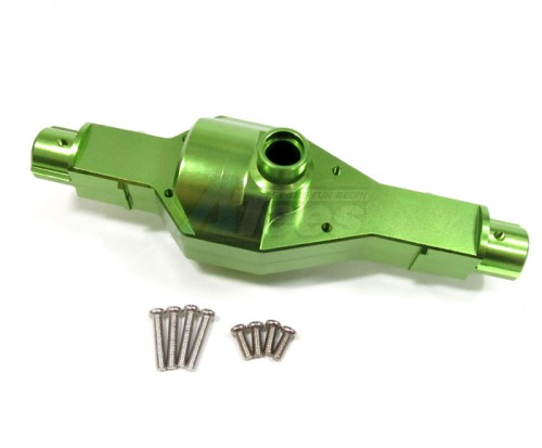 GPM Racing Tamiya CR01 Aluminum Front/rear Axle Case - 2pcs Set Green
