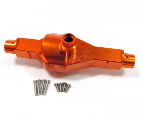 GPM Racing Tamiya CR01 Aluminum Front/rear Axle Case - 2pcs Set Orange