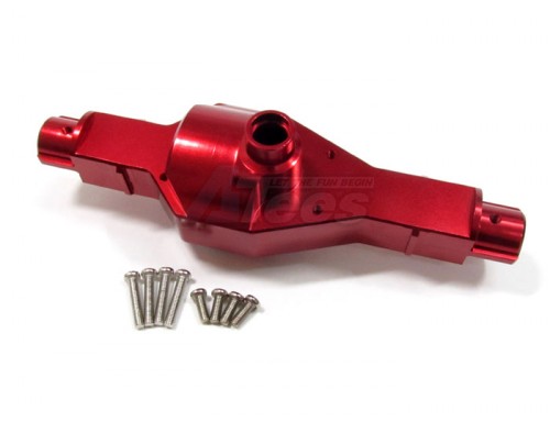 GPM Racing Tamiya CR01 Aluminum Front/rear Axle Case - 2pcs Set Red