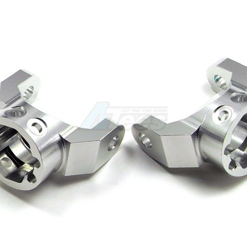 GPM Racing Tamiya CR01 Aluminum Front Or Rear C-hub - 1 Pair Silver