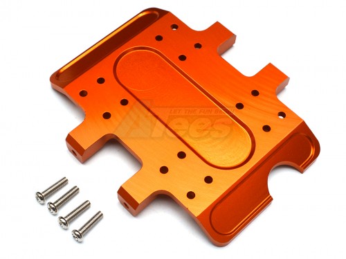 GPM Racing Tamiya CR01 Aluminum Center Gear Box Bottom Plate - 1set Orange