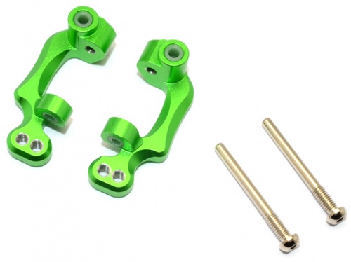 GPM Racing Traxxas Craniac Aluminium Front C-Hub - 1Pr Set Green