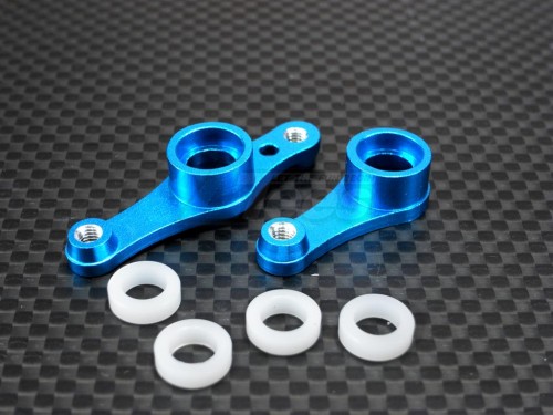 GPM Racing Tamiya DB-01 Aluminum Steering Assembly With Collars-2 Pieces Set Blue