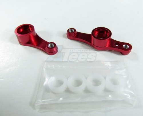 GPM Racing Tamiya DB-01 Aluminum Steering Assembly With Collars-2 Pieces Set Red