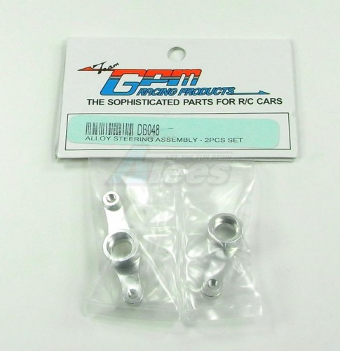 GPM Racing Tamiya DB-01 Aluminum Steering Assembly With Collars-2 Pieces Set Silver