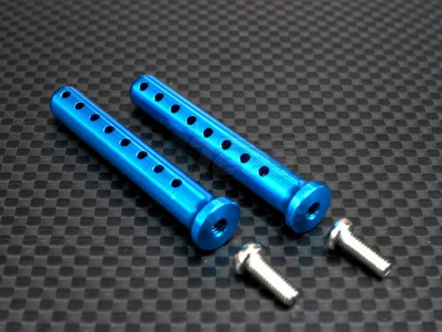 GPM Racing Tamiya DB-01 Aluminum Rear Body Post With Screws-1 Pair Set Blue