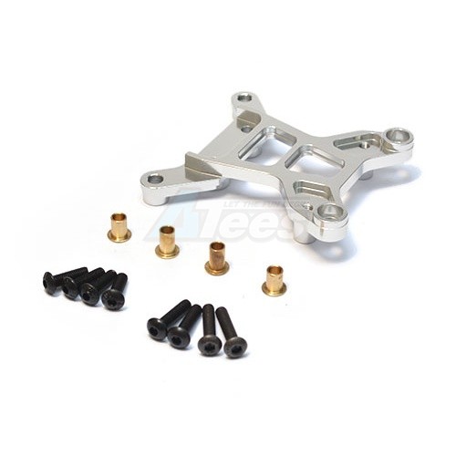 GPM Racing Tamiya DF01 Graphite Rear Shock Tower - 1Pc Silver