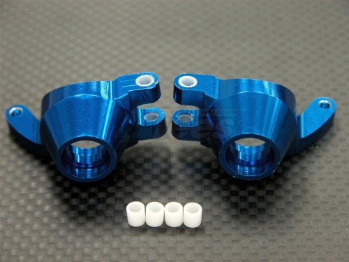 GPM Racing Tamiya DF-02 Aluminum Rear Knuckle Arm With Delrin Collars - 1 Pair Set Blue