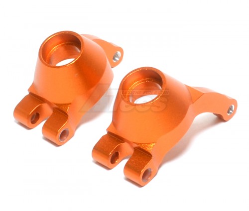 GPM Racing Tamiya DF-02 Aluminum Rear Knuckle Arm With Delrin Collars - 1pr Set Orange