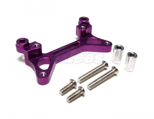 GPM Racing Tamiya DF-02 Aluminum Front Shock Tower With Aluminum Collars & Screws - 1 Piece Set Purple