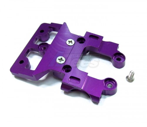 GPM Racing Tamiya DF-03 Aluminum Front Gear Box Lower Mount With Screws - 1pc Set (DF03RA Subaru Impreza) Purple