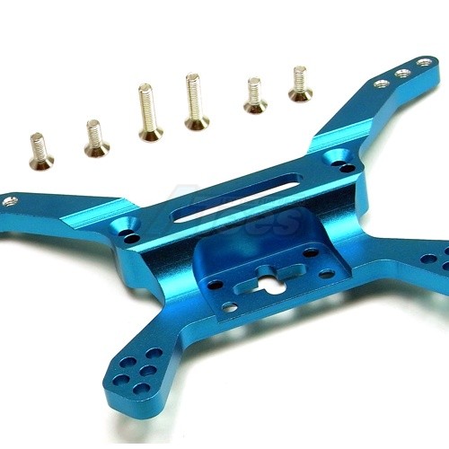 GPM Racing Tamiya DF-03 Aluminum Rear Shock Tower Blue
