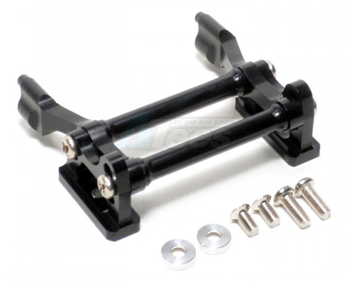 GPM Racing Tamiya DF-03 Aluminum Rear Wing Mount With Screws & Collars - 1set Black