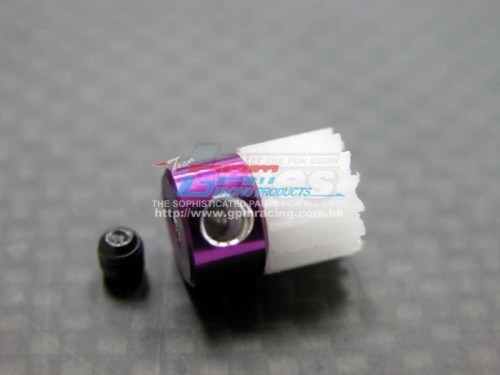 GPM Racing Kyosho Mini Inferno ST Delrin Motor Gear (14t) - 1 Piece Set Purple