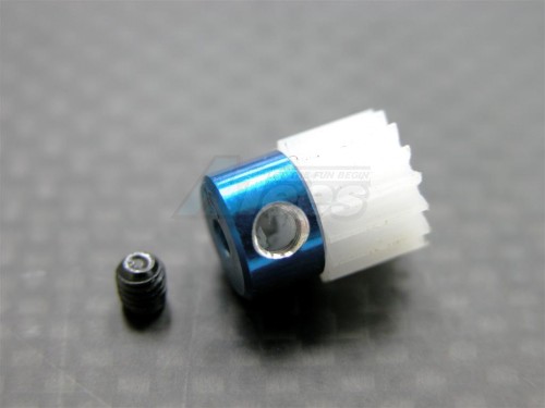 GPM Racing Kyosho Mini Inferno Delrin Motor Gear 15T Blue