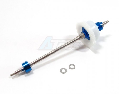 GPM Racing Kyosho Mini-Z Monster Delrin Ball Differential + Steel Shaft - 1/16 Ball + Aluminum Mount - 1pc Set Blue