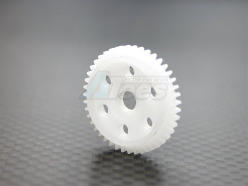 GPM Racing Kyosho Mini-Z MR-02 Delrin Differential Pulley (42t) for 1/8 Ball - 1 Piece (for Kyosho Ball Differential) White