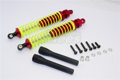GPM Racing Miscellaneous All Aluminum Oil-Filled Adjustable Threaded Shocks 120MM 1 Pair Red