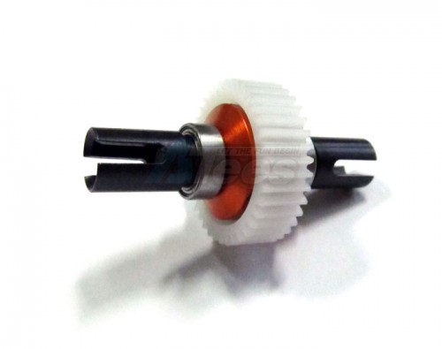 GPM Racing Team Losi Mini-Baja Steel Hub+delrin Ball Differential Completed Set With Bearing - 1set(special Design) Orange
